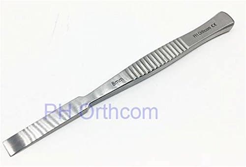 Veterinary surgical Osteotome Bone Chisel 4 Sizes of Width, Length 13.5cm Small Animal Veterinary Orthopedic Instrument (6mm)