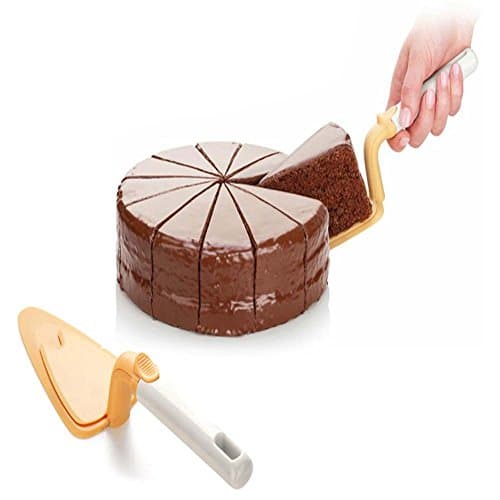 MarxHousehold Pie and Cake Server Cutter with Slidable Blade, 2 Pack