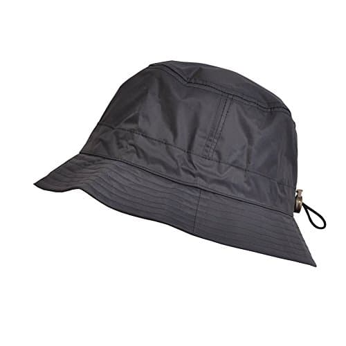 Adjustable Bucket Rain Hat, Nylon Look