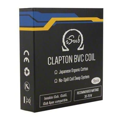 iSub BVC Clapton Coils 0.5 ohm (5 Pack)
