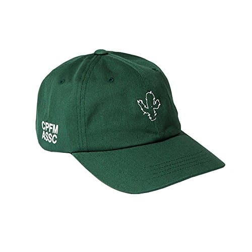 Selcet Army Green Cotton Embroidered Cactus Dad Hat Adjustable Strapback Twill Baseball Cap