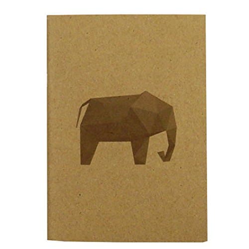 A6 Inspria Blank Notebook - Animalia Design, 80 Pages