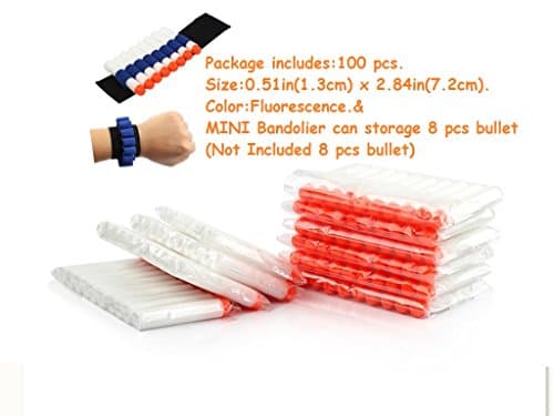 100 Pcs 7.2cm Foam Darts for Nerf N-strike Elite Series Blasters Toy Gun (Fluorescence)