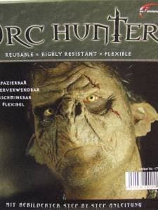 Prosthetic Orc Hunter Mask ~ Warlock ~ Latex rubber ~ Mythical ~ Lord of the