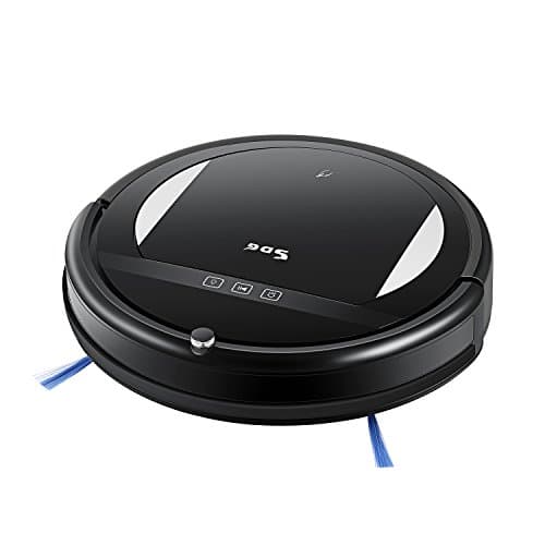 Robotic Vacuum Cleaner with High Suction, 2000 mAh Li-ion Battery Cleans with Mop for Pet Hair, Carpet, Hardwood Floors