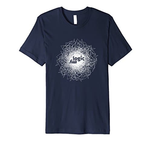 Mens My Logic T-Shirt Medium Navy