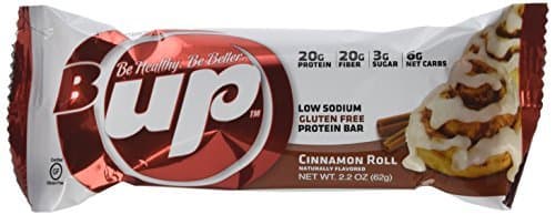 YUP Brands B-Up Protein Nutritional Bar, Cinnamon Roll, 2.2 Ounce, 12 ct. by YUP Brands
