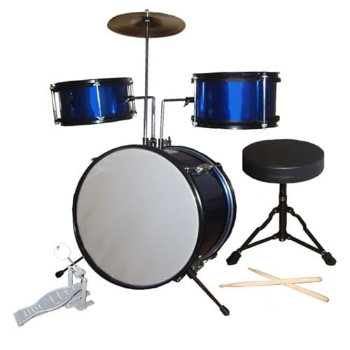 Rock Star 5 Piece Kids Drum Set- Blue