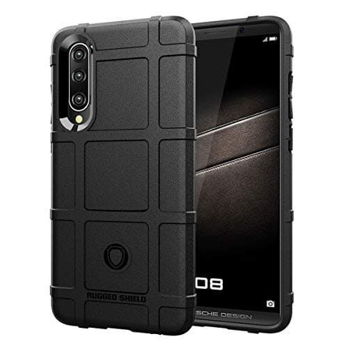 Case Compatible with Huawei P30 Cover Slim Soft Silicone Bumper P30 lite Shell Shockproof Full Body Protective Back Cover P30 pro Matte Black (Black, Huawei P30 lite)
