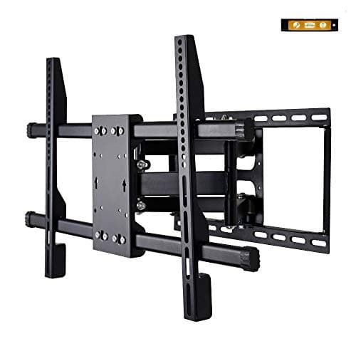 CNYF TS001-L TV Wall Mount Bracket Full Motion Dual Articulating Arm for Most 37-70 Inch LED, LCD, OLED, Flat Screen,Plasma TVs up to 132lbs VESA 600x400mm with Tilt, Swivel and Rotation