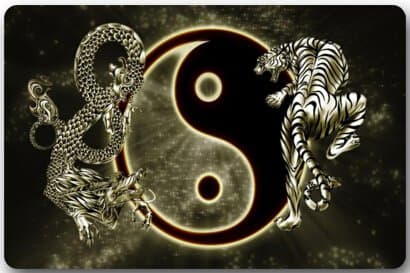 Yin Yang Rectangle Entryways Non Slip Doormat Floor Mat - 23.6"(L) x 15.7"(W), 3/16" Thickness