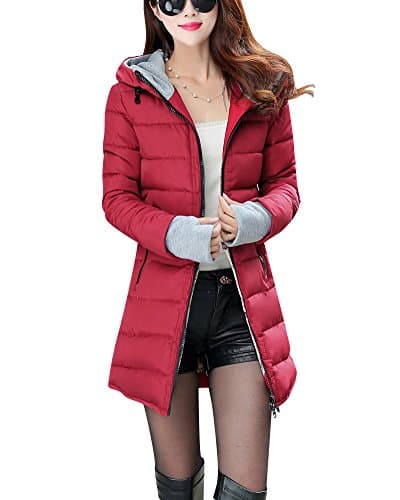 Women's Long Down Coat Hooded Ultralight Packable Jacket Warm Coats Outwear