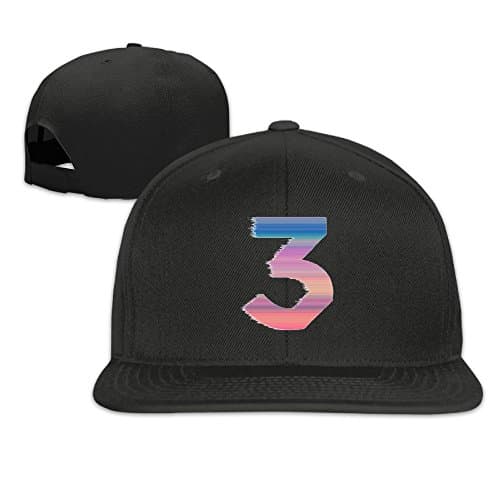 Chance The Rapper Cool Concert Design Flat Bill Snapback Adjustable Tour Caps Black