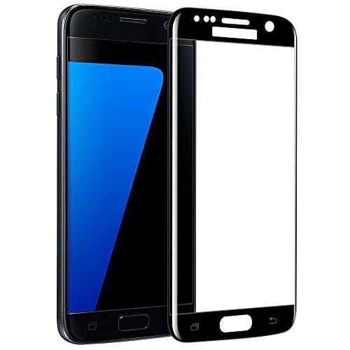 Galaxy S7 Edge HD Screen Protector, Super protection S7 Edge Premium [3D Curved] [Case Friendly] [Anti-Scratch] 9H Hardness Tempered Glass Film Screen Protector for Samsung Galaxy S7 Edge (Black)
