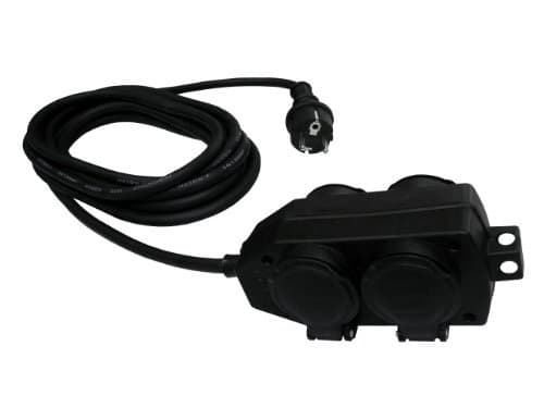 Inotech Extension Housing construction Junction Box - 4 Way IP44 Cable 3 g 1.5 5 m H07Rn-F-Longueur Nf by Inotech