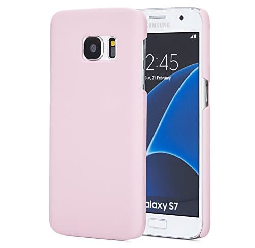 Arpiel - Samsung Galaxy S7 Case - Hard Plastic Phone Case - Rubberized Matte Slim Perfect-Fit Cover - Anti-Scratch Accessories - Retail Package (Pink)