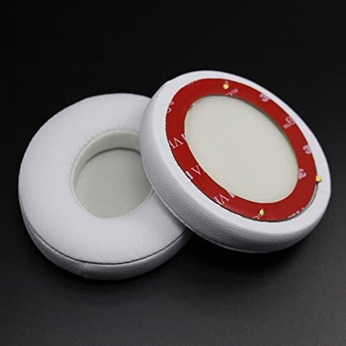 Replacement Earpad Ear Pads Cushion For Beats by Dr. Dre Solo 2 Solo2.0 Solo 2.0 Bluetooth Wireless Headphones (White)