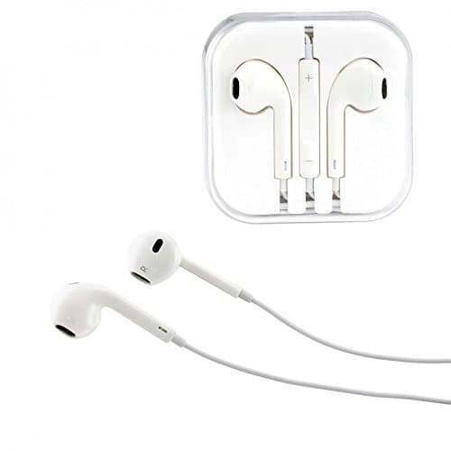 Rooes Apple Style Earbuds with mic and volume control (White)