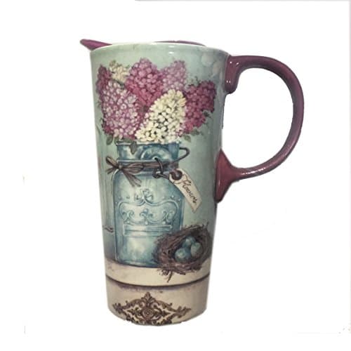 MRS BEAUTY Transitory Covered Mug for Coffee，Tea，Coco with Face Tonic 17oz