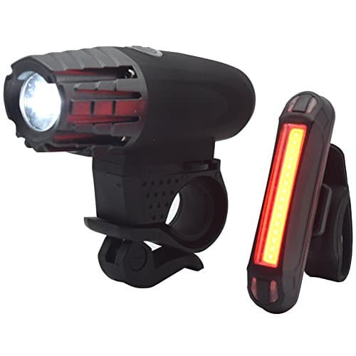 NineFn Bicycle Light Set Super Bright Front and Rear Lights Bike Headlight and Taillight Waterproof Bicycle Light Accessories Set For Road &amp; Mountain Cycling (USB Rechargeable)