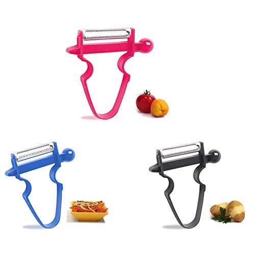 Magic Trio Peelers Slicer Shredder for Cabbage, Vegetable, Fruit, Multifunctional Kitchen Helper (Set Of 3)