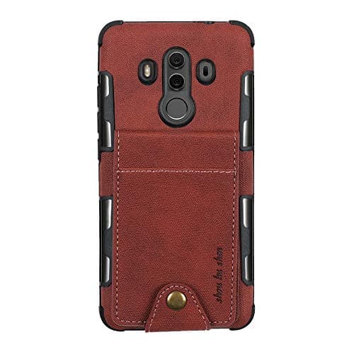 Wallet Compatible Case for Huawei Mate 10 Pro,Slim Hard PC Protection Cover with Card Holder Slots for Mate 10 Lite