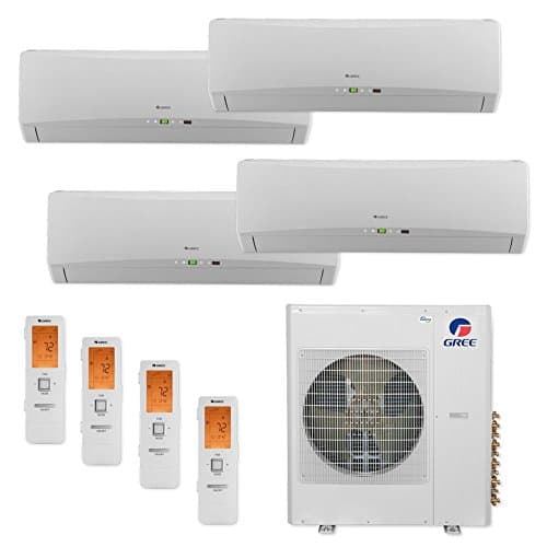 Gree Terra MULTI42CTERRA405 -42,000 BTU Multi21+ Quad-Zone Wall Mount Mini Split Air Conditioner Heat Pump 208-230V (9-12-12-12)