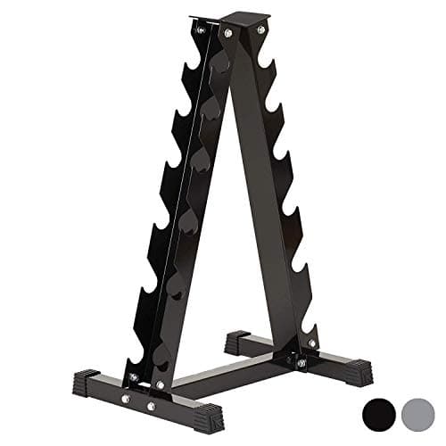 Squat Rack Vertical Dumbbell Weight Rack Dumbbell Storage Tree Black 2.5kg-15kg