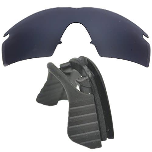 Black Polarized Replacement lenses for-Oakley M Frame strike with nose clip