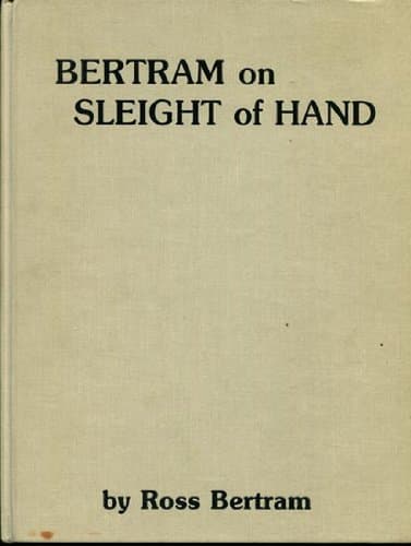 Bertram on Sleight of Hand Hardcover – 1983