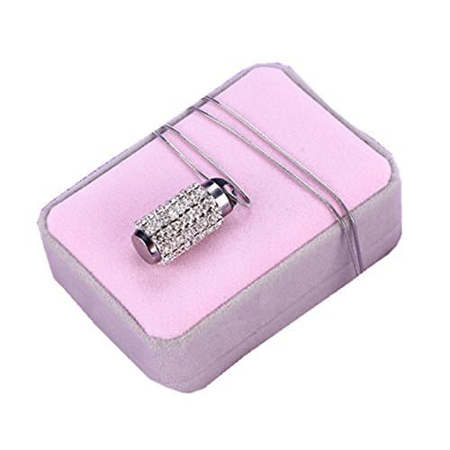 Anti-leak High Class gem-titanium Aromatherapy Essential Oil perfume Diffuser Necklace Pendant,Hypo-allergenic true titanium material (bling)