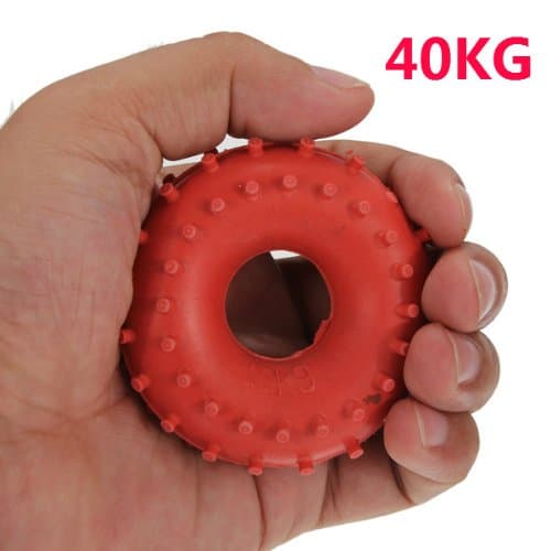 New 40KG Rubber Ring Grip Hand Gripper Device Strength Red.