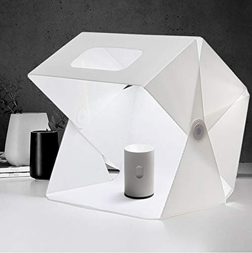 Studio Mini Led Photo Booth Light Box Photo Box Studio Tent Light Kit - 15.7" X 17"- Including LED Light Set/USB Cable/White/Black Backgrounds