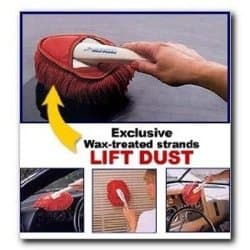 California Dash Duster, Short Plastic Handle, Wedge Shape, Lifts Dust Without Scratching