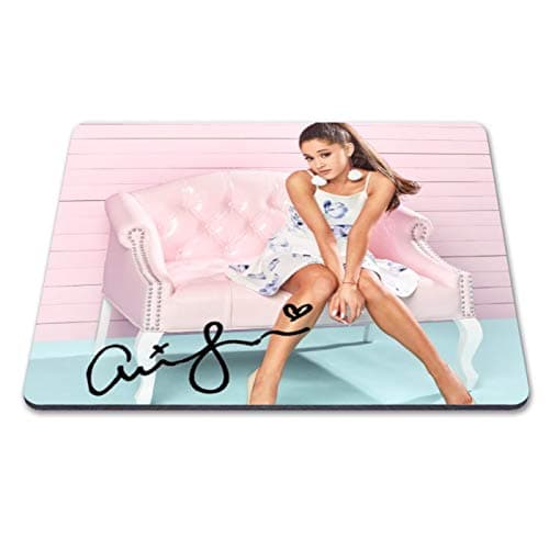 Ariana Grande 1 Personalised Gift Print Mouse Mat Autograph Computer Rest Mouse Mat Compatible with Laser and Optical Mice (No Personalised Message)