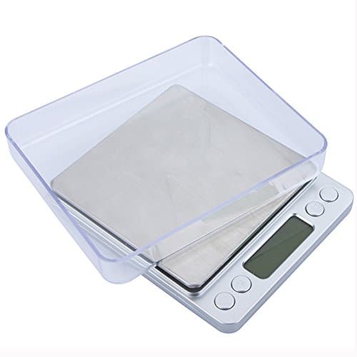 Xuheng Household Kitchen Scales LCD Display Postage Scale Digital Electronic Home Kitchen Food for Meat, Gram, Coffee Bean, Fruit, Diet Pocket Scales 2000g/0.1g