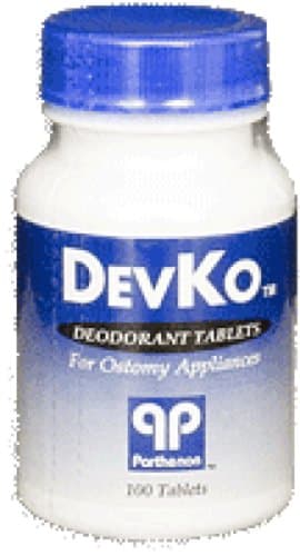 Parthenon DevKo Charcoal Deodorant Tablet (Bottle of 100 Each)