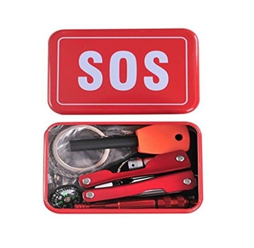 Survival Kit Emergency SOS Survive Tool Pack for Camping Hiking Hunting Biking Climbing Traveling and Emergency