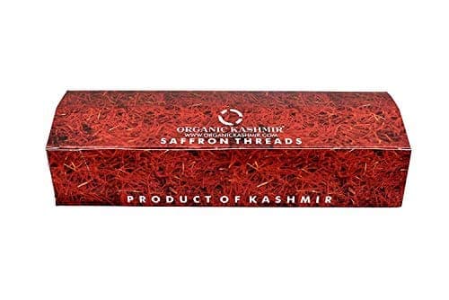 Organic Kashmir Saffron Thread String Organic Pure Quality(Kesar) 1g 100% Pure - Pack of 12