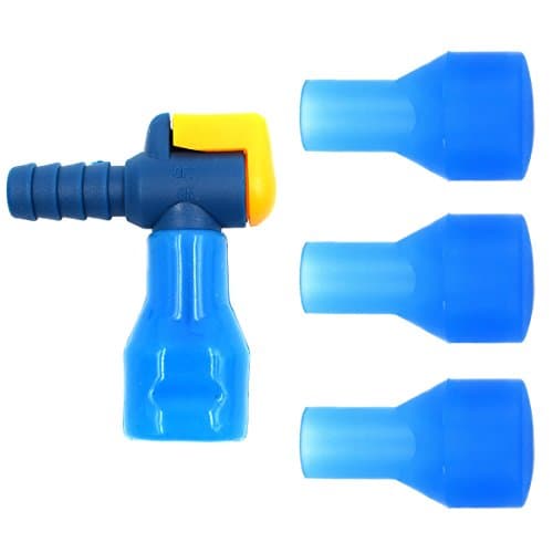 Bite Valve Replacement Mouthpiece and Shutoff Valve for Hydration Bladder Camelbak Hydration Pack Bladder and Other Brands Water Backpack Bladder (Blue)