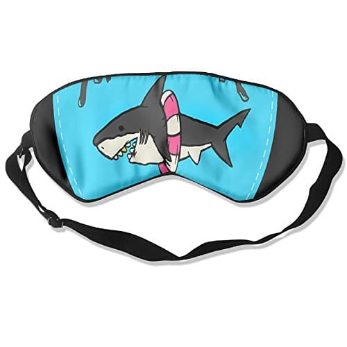 GUOFULIN Sleeping Eye Mask Murstep Shark Silk Adjustable Eyeshade Silk Mask Shade