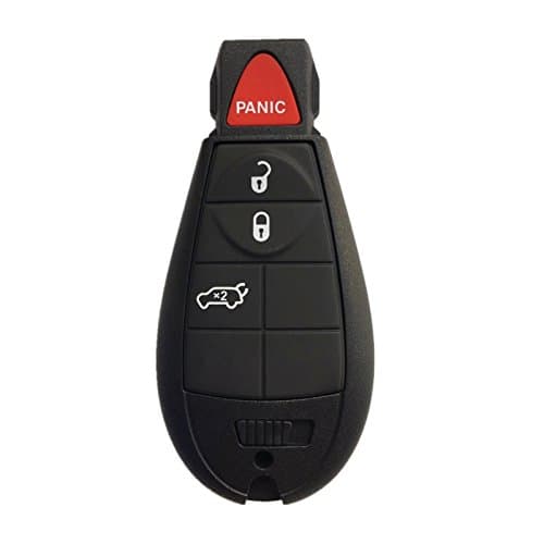 Dudely for Dodge Keyless Entry Remote Car Key Fob Replacement 4 Button With Chip,Electronics and a Battery For M3N5WY783X IYZ-C01C