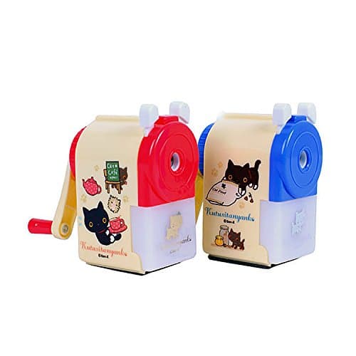 Kutusitanyanko Nyanko Black Cat Mini Pencil Sharpener : Blue