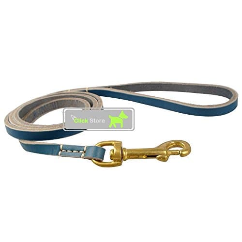 1.0cm width Real Leather Dog Leads Pet Walking Leashes 1.3M /1.7M /1.8M