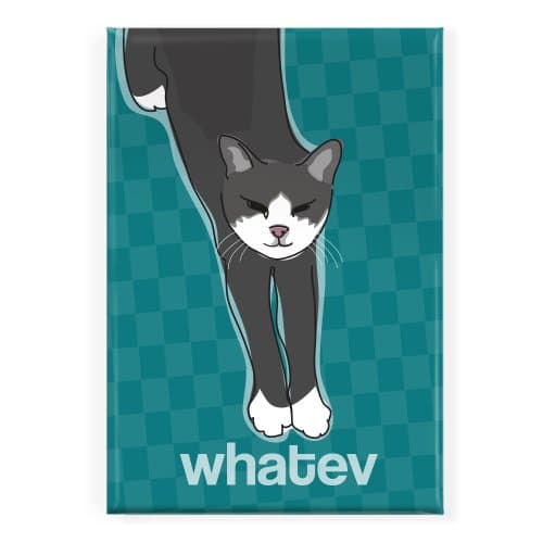 Pop Doggie Whatever Funny Cat Fridge Magnet