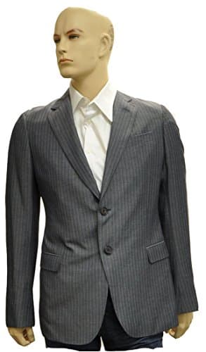 Armani Collezioni Grey Polyester Jacket Coat, 38R, Grey