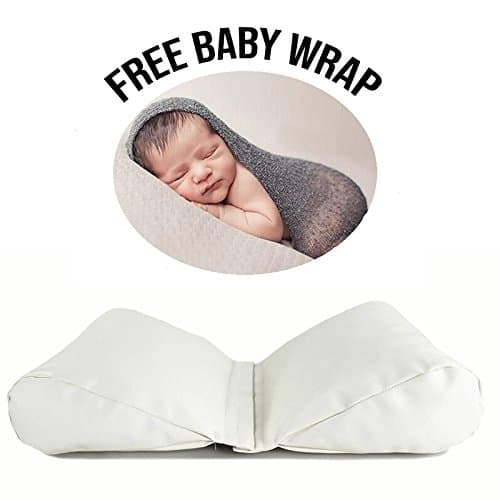 2 in 1. Baby Posing Pillow + Baby Wrap Bundle for Successful Baby Photographing. Butterfly Shaped Pillow Guarantees Relaxing &amp; Comfortable and Stress-Free Shooting. Washable and Reusable