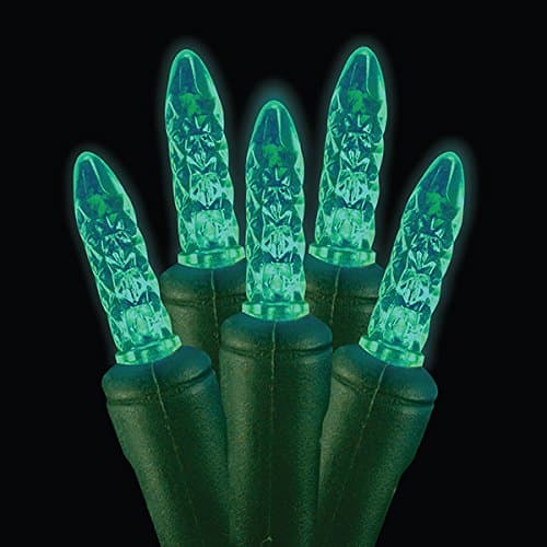 Christmas Holiday Lighting M5 Premium Grade LED String Lights, 70 lights, UL588 Approved (Teal)
