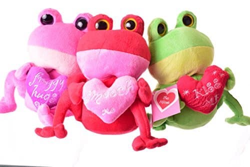 SWEET SPROUTS, PLUSH TOY, VALENTINES FROGS, 3 SET