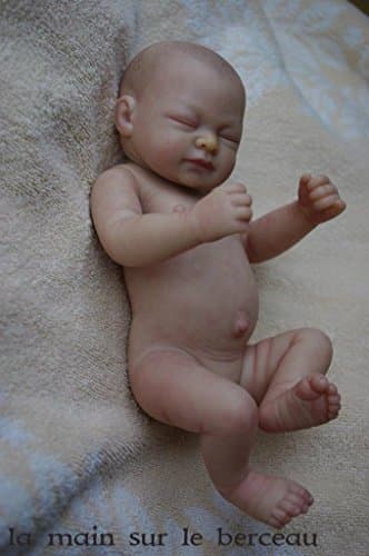NPK Mini 10 Sleeping Unpainted Realistic Soft Full Silicone Body Reborn Doll Kit Newborn Baby Girl by NPK Collection
